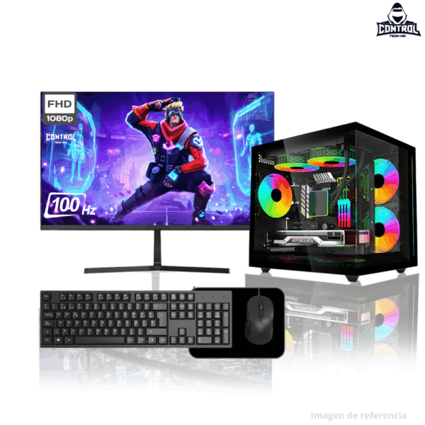 ¡Oferta! PC Gamer Ryzen 5 4600G 16GB/512GB + Monitor IPS 24" FHD 100Hz 1Ms